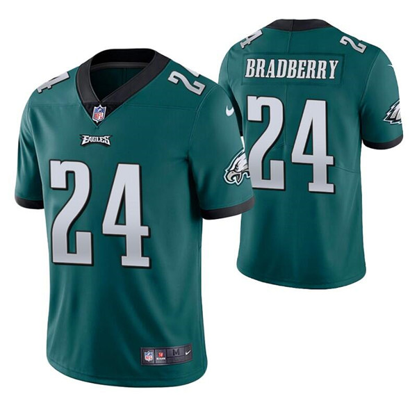Men's Green Philadelphia Eagles #24 James Bradberry Vapor Untouchable Limited Stitched Jersey